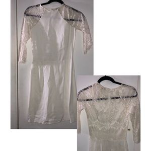 BB Dakota white lace dress